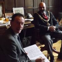 NOTTINGHAM CELEBRATES "THE GHOST BUS": GREAT DAY AT THE CITY COUNCIL HOUSE WITH THE LORD MAYOR