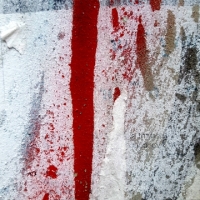 THAT LONG RED TRAIL... / PHOTOS OF TORN POSTERS IN THE STREETS OF LUXEMBOURG (#15)