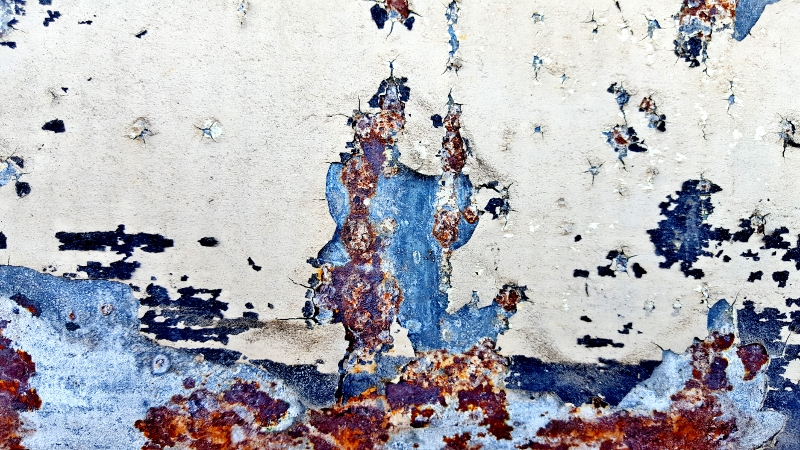 STORIES OF SEA WATER / PHOTOS OF CORROSIONS AND CRACKS ON A MOTORBOAT IN TAORMINA (SICILY, ITALY) #3
